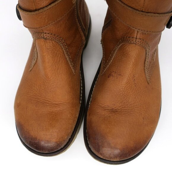 EARTH KALSO Prance Knee-High Brown Women's 6.5 B Tall Riding Boots Negative Heel - Picture 4 of 13